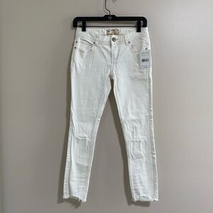 NEW Free People White Distressed Skinny Jeans Size 26